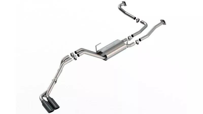 Borla 22-24 Nissan Frontier S-Type Cat Back System – Black Chrome