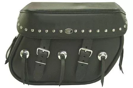 Boss Bags Close Fitting #40 Model Studded on Lid Only w/ Conchos on Bag Body for '14 Indian Models