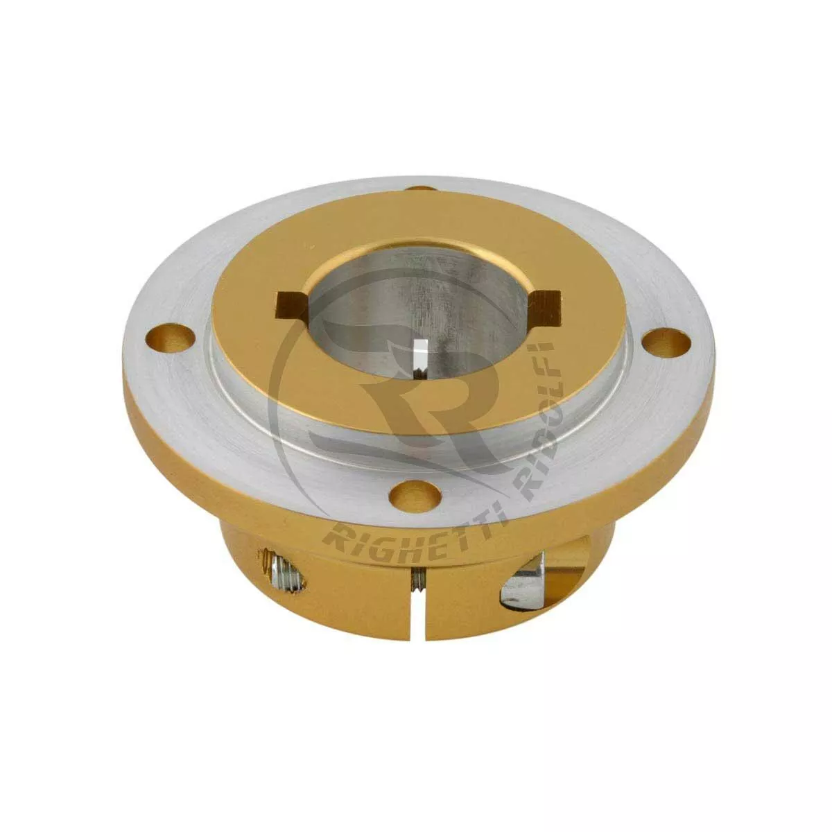 Brake Disk Carrier (25mm, 30mm, or 40mm Bore) (4) 7mm Bolt Holes on a 66mm Bolt Circle | Black, Gold, or Natural