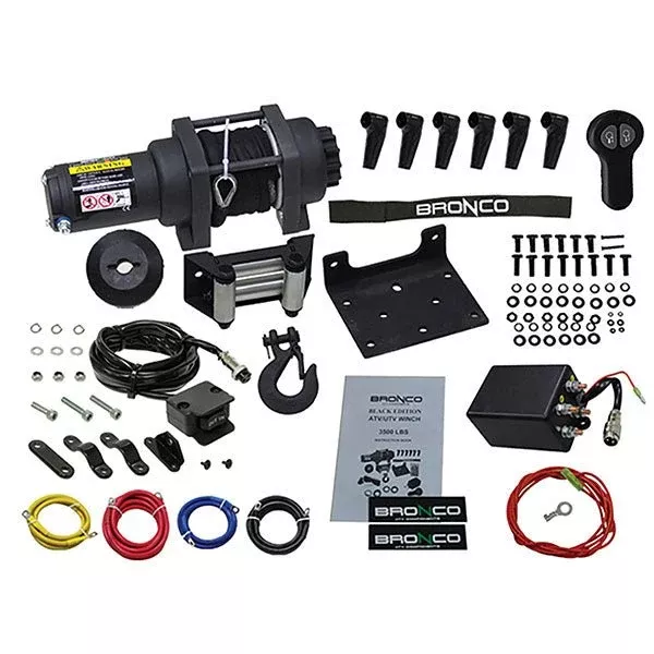 Bronco Black Wireless 3500lbs Winch (AC-12025)