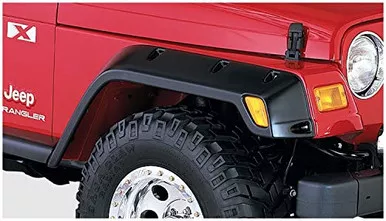 Bushwacker 10043-07 Front Pair Pocket Style Fender Flares for 97-06 Wrangler TJ