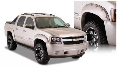 Bushwacker 40932-02 Front & Rear Black Pocket Style Fender Flares for Avalanche