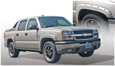 Bushwacker 40948-02 Front & Rear Black Pocket Style Fender Flares for Avalanche