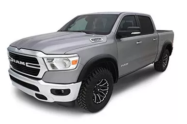 Bushwacker 50920-02 Front/Rear Black OE-Style Smooth Fender Flares for Ram 1500