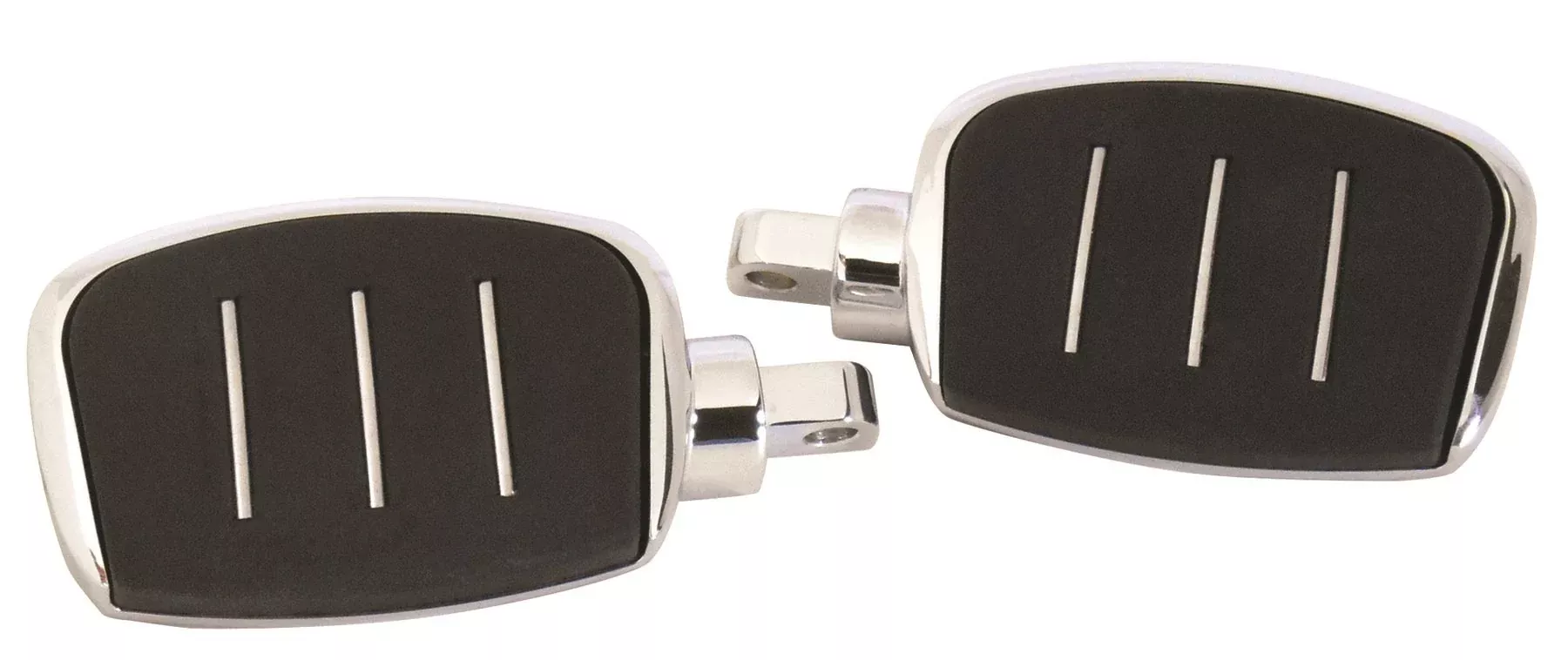 Chrome Streamliner Styled 4" Adjustable Mini Floor Board Set Harley Models
