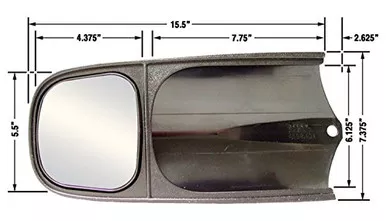 CIPA 10000 Custom Towing Mirrors fits Dodge Chevy GMC