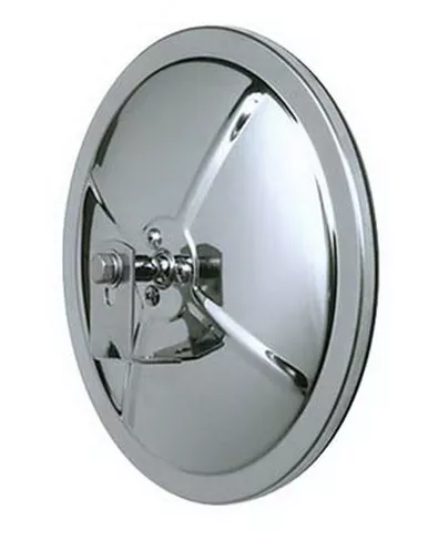 CIPA 48502 5" Round Convex Stainless Steel Mirror