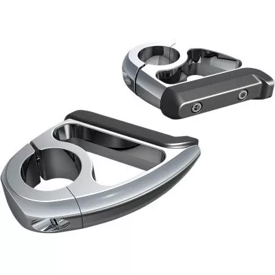 Ciro 60400 1 1/4" Engine Guard Bar Toe Rest Foot Peg Chrome Universal