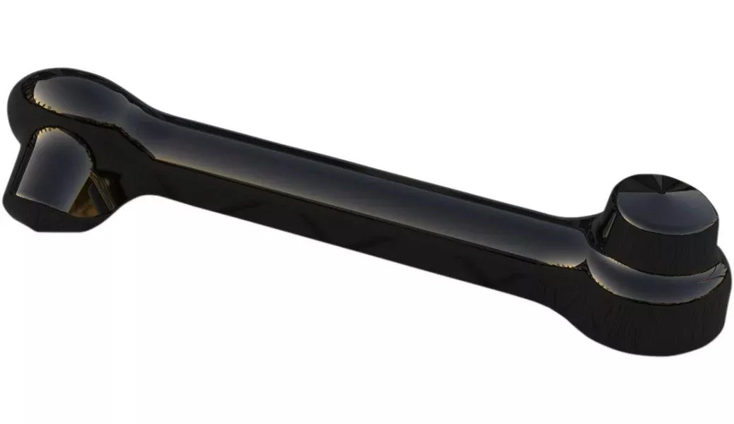 Ciro 73051 Black Front Engine Stabilizer Link Cover Harley Touring 09-20