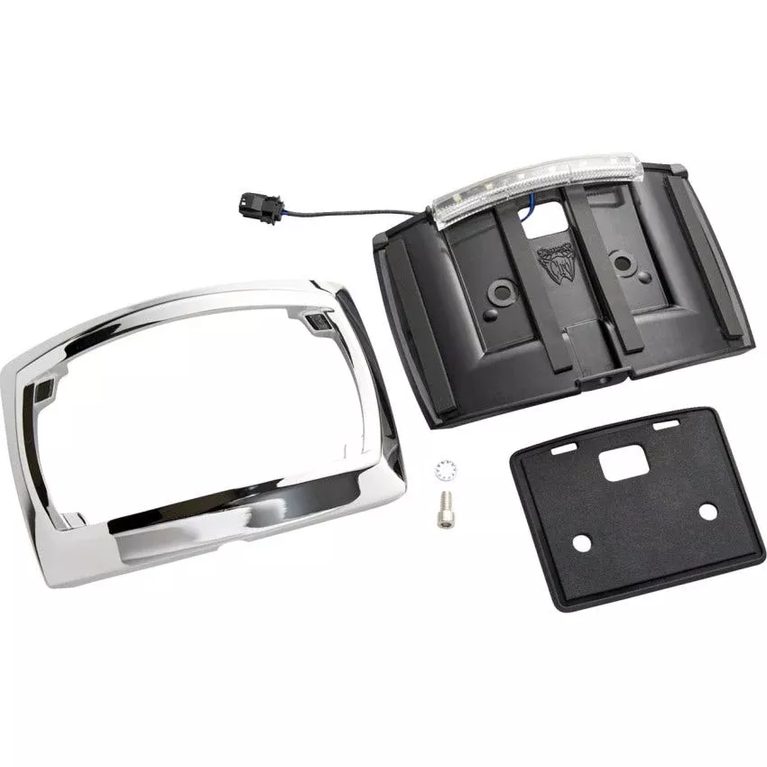 Ciro Curved LED License Plate Frame for Harley 23-24 FLHX/FLTRX Models