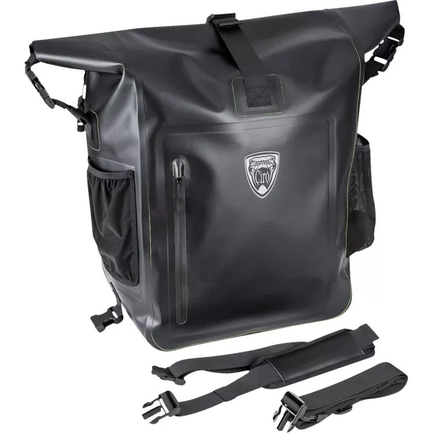 Ciro Dryforce Waterproof Roll Top 60 Liter Travel Bag for Harley Universal Fit