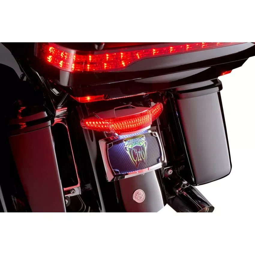 Ciro Latitude Tail Light & License Holder Harley 14-24 UL