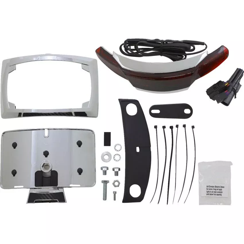 Ciro Latitude Tail Light & License Plate Holder Harley 14-23 FL