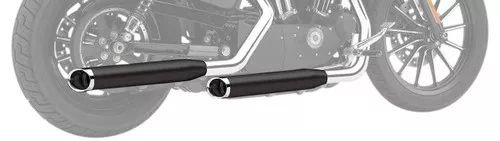 Cobra 3" Raven Black Slip-On Mufflers w/Chrome Tip (6030RB)