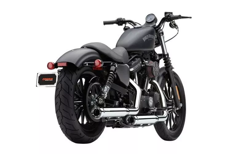 Cobra 3" Slip-On Mufflers w/ Racepro Tips for '00-06 FXST/B/C-Chrome
