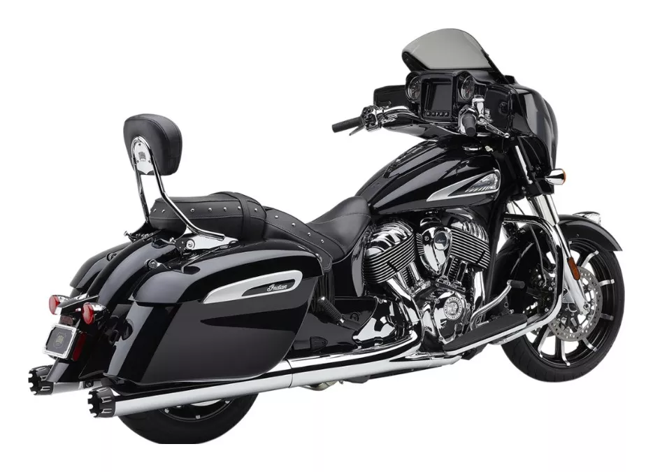 Cobra 4" NH Dual Cut Slip-On Mufflers For Indian Roadmaster / Springfield 2015-2021