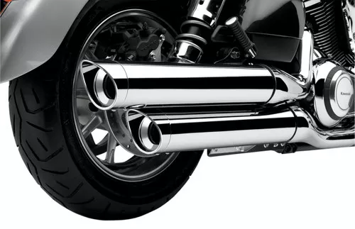 Cobra Boulevard Scallop Tip Slip-On Exhaust Mufflers - Chrome (4225)