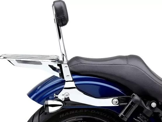 Cobra Detachable Sissy Bar Kit for '06-17 Dyna and Dyna Wide Glide models - Chrome