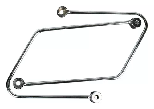 Cobra Saddlebag Supports Chrome (02-6441)