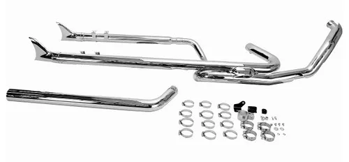 Cobra Speedster Dual Chrome Fishtail Tip Exhaust System (6975)