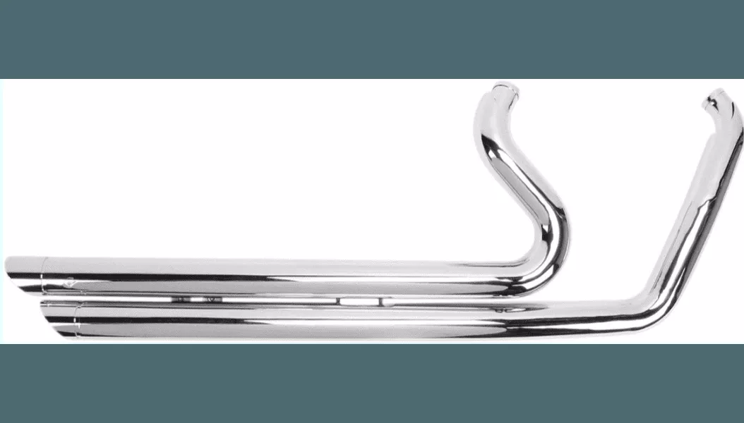 Cobra Speedster Slash-Down Exhaust w/ PowerPort for '06-11 Harley Davidson Dyna Models - Chrome