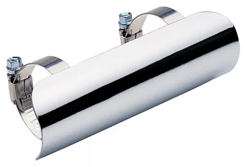 Cobra Universal 1.75" x 6" Chrome Exhaust Heat Shield (99-0155P)