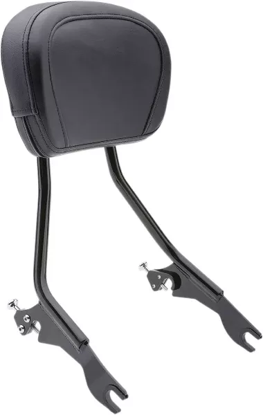 Cobra USA 602-2000B Black Quick Detachable Backrest Harley Touring 09-Up