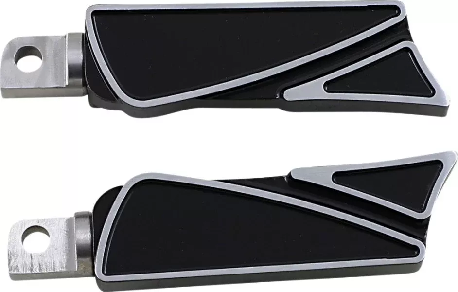 Covington Customs Black Ripper Rear Footpegs Harley and Metric Male Mount