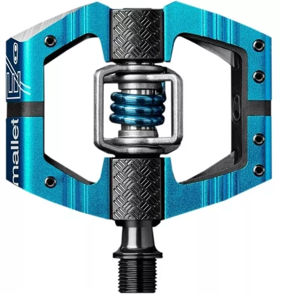 Crankbrothers 15991 Mallet E Hybrid Pedals w/ Adjustable Pins Blue/Blue MTB