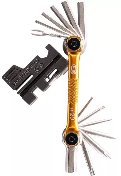 Crankbrothers 16405 M20 Multitool Hex Torx Wrenches Chain Tool Gold/Black