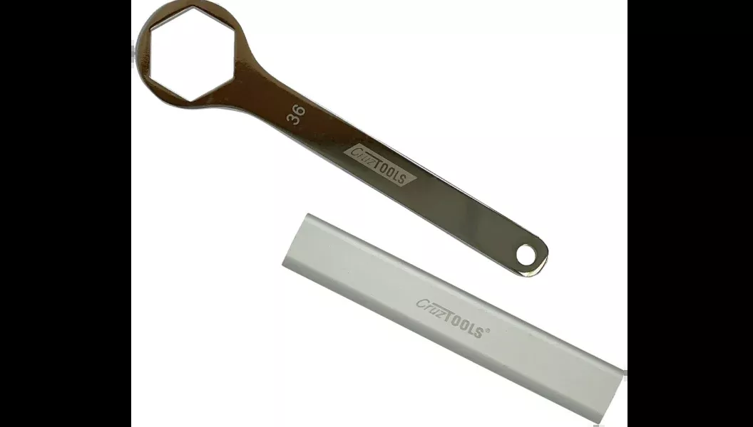 CruzTools 36mm Combo Axle Wrench W/ Extension Handle for Harley