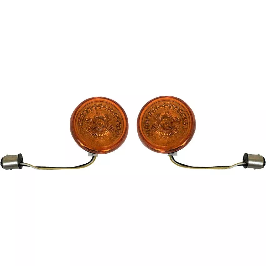 Custom Dynamics Amber Lens Probeam Front Halo Turn Signal Harley 00-25 Touring