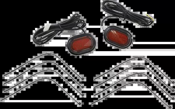 Custom Dynamics Antenna Grommet Light - Red Lens - Black