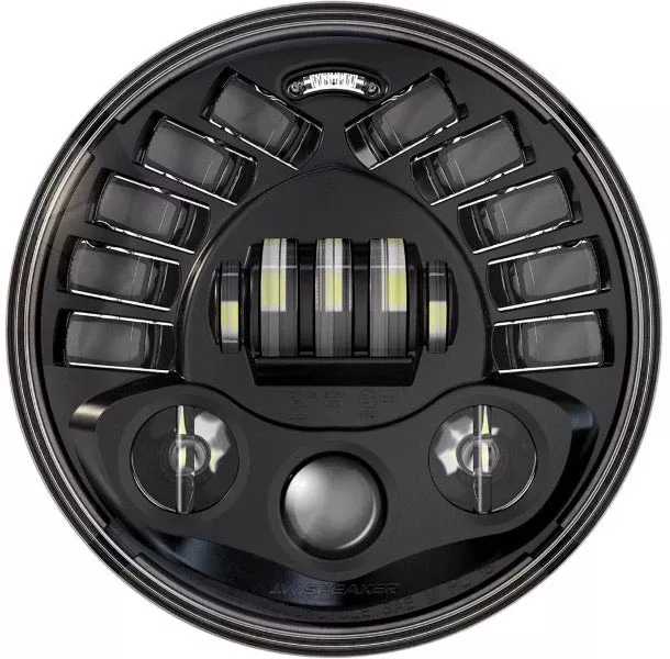 Custom Dynamics Black 7 Adaptive Headlamp LED 5000k Indian Touring 15-21