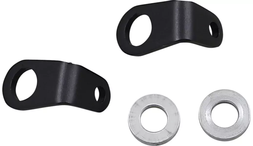 Custom Dynamics Black Micro Bullet LED Turn Signal L-Bracket Mount Harley