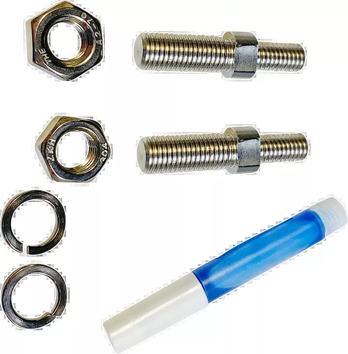 Custom Dynamics Chrome M10 -1.25 Motorcycle Mirror Adapter for Harley Davidson