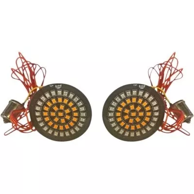 Custom Dynamics Dynamic Clusters2 LED Rear Turn Signal Bullet Insert 1156 Harley