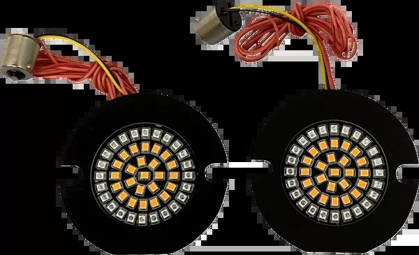 Custom Dynamics Flat Rear Turn Signal – 1156 – Amber Lens