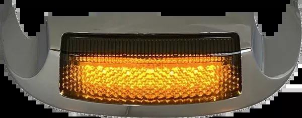 Custom Dynamics LED Front Fender Tip – Amber LED/Smoke Lens – Chrome
