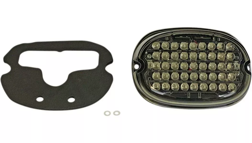Custom Dynamics Low Profile LED Taillight Smoke Lens Top Plate Window Harley 99-20