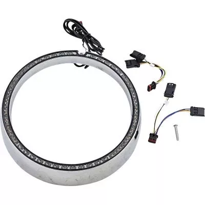 Custom Dynamics ProBeam Standard Turn Signal Chrome Ring Trim Harley FLH/T 96-05