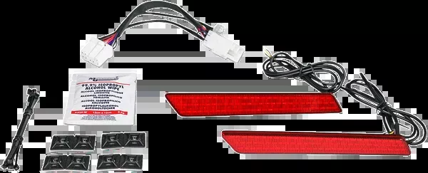 Custom Dynamics Saddlebag Latch Lights – ’97-’13 – Red