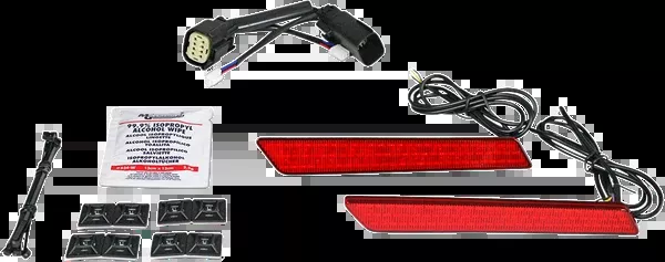 Custom Dynamics Saddlebag Latch Lights - SS8 - Red