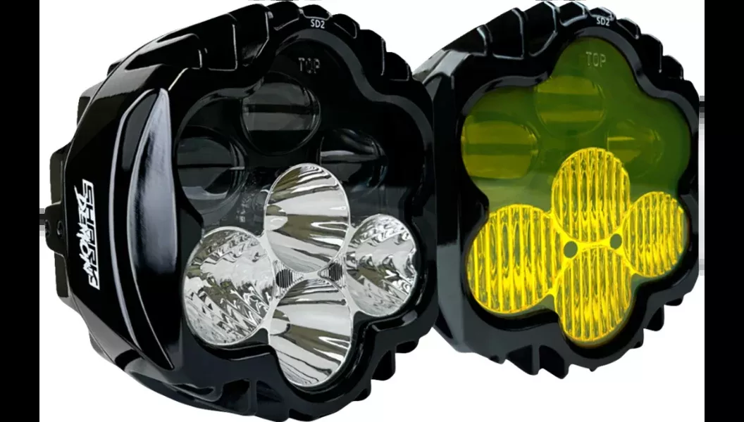 Custom Dynamics Shark Demon Headlight and Fog Lamp Kit - 15+ Road Glide - SD2-RG-YW