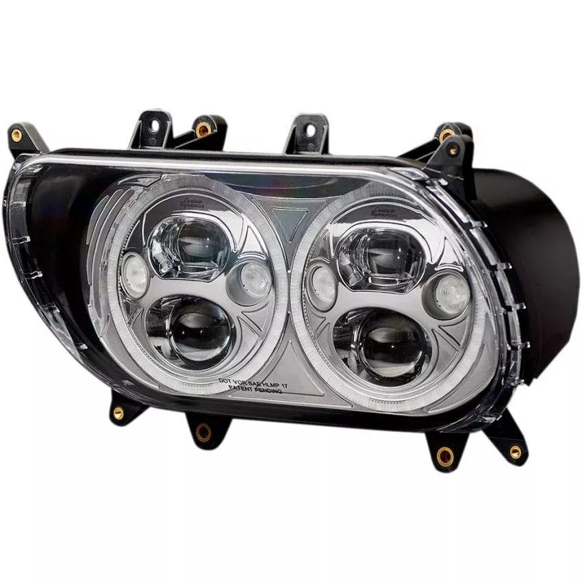 Custom Dynamics TruBeam LED Headlamp with Auxiliary Turn Signals