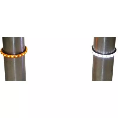 Custom Dynamics TruWRAPZ Amber/White Dual LED Fork Lights 43mm