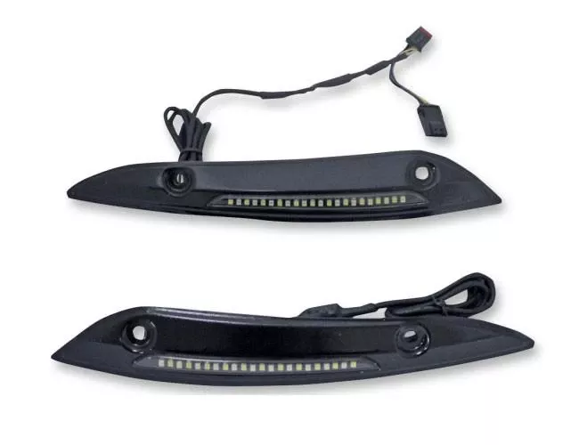 Custom Dynamics Windshield Trim with Turn Signals for Harley Davidson FLTRX Models '15-Up - Black
