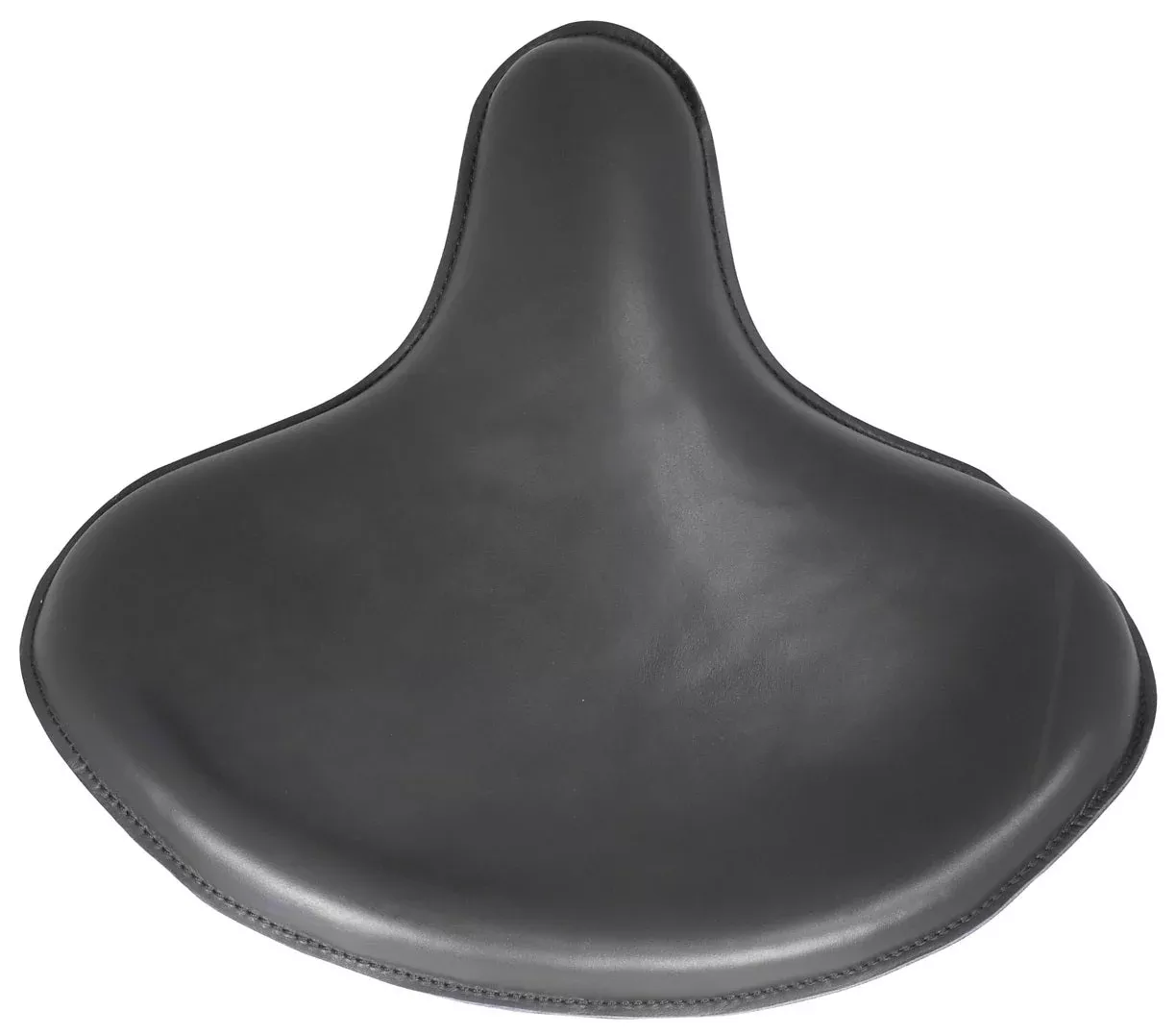 Custom Tractor Seat No Skirt Black Leather W/ Steel Pan Foam Padding & Custom Mount