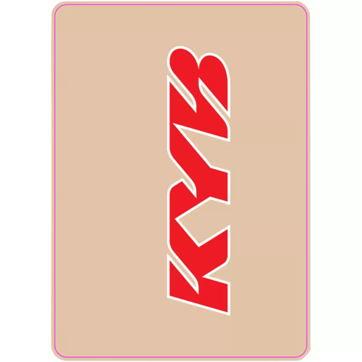 D’COR VISUALS 4320-2297 40-80-123 Upper Fork Decal kyb – red