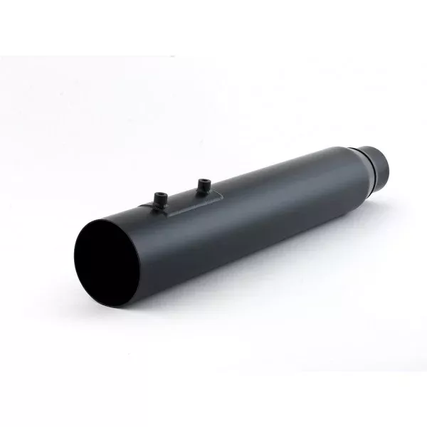 D&D Performance Exhaust Fat Cat 2-Into-1 - Black - STRAIGHT CUT - Louvered Baffle - 95-08 Touring